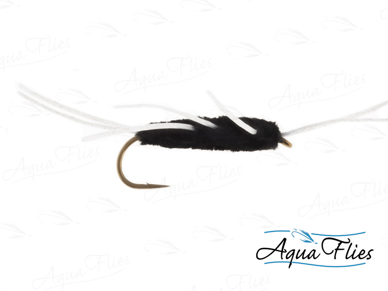 17013 TDF Girdle Bug Chenille Body, Black